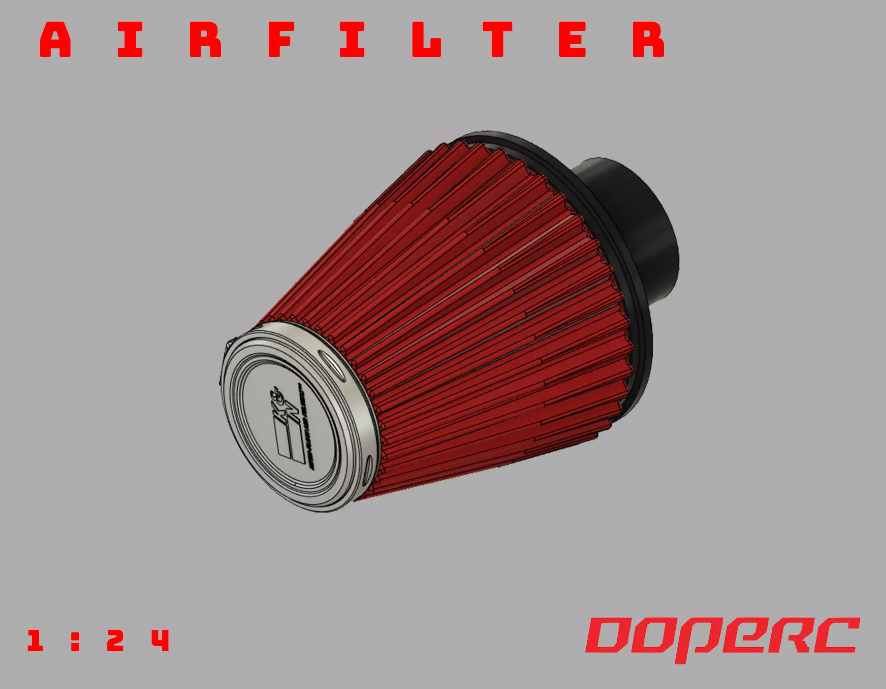 1to10 RC Air Filter KN - 3D print model 3D print model_0