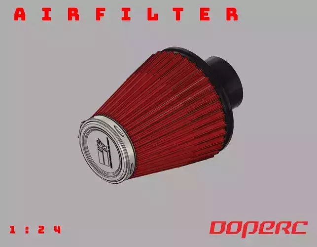 1to10 RC Air Filter KN -  3D print model 3D print model