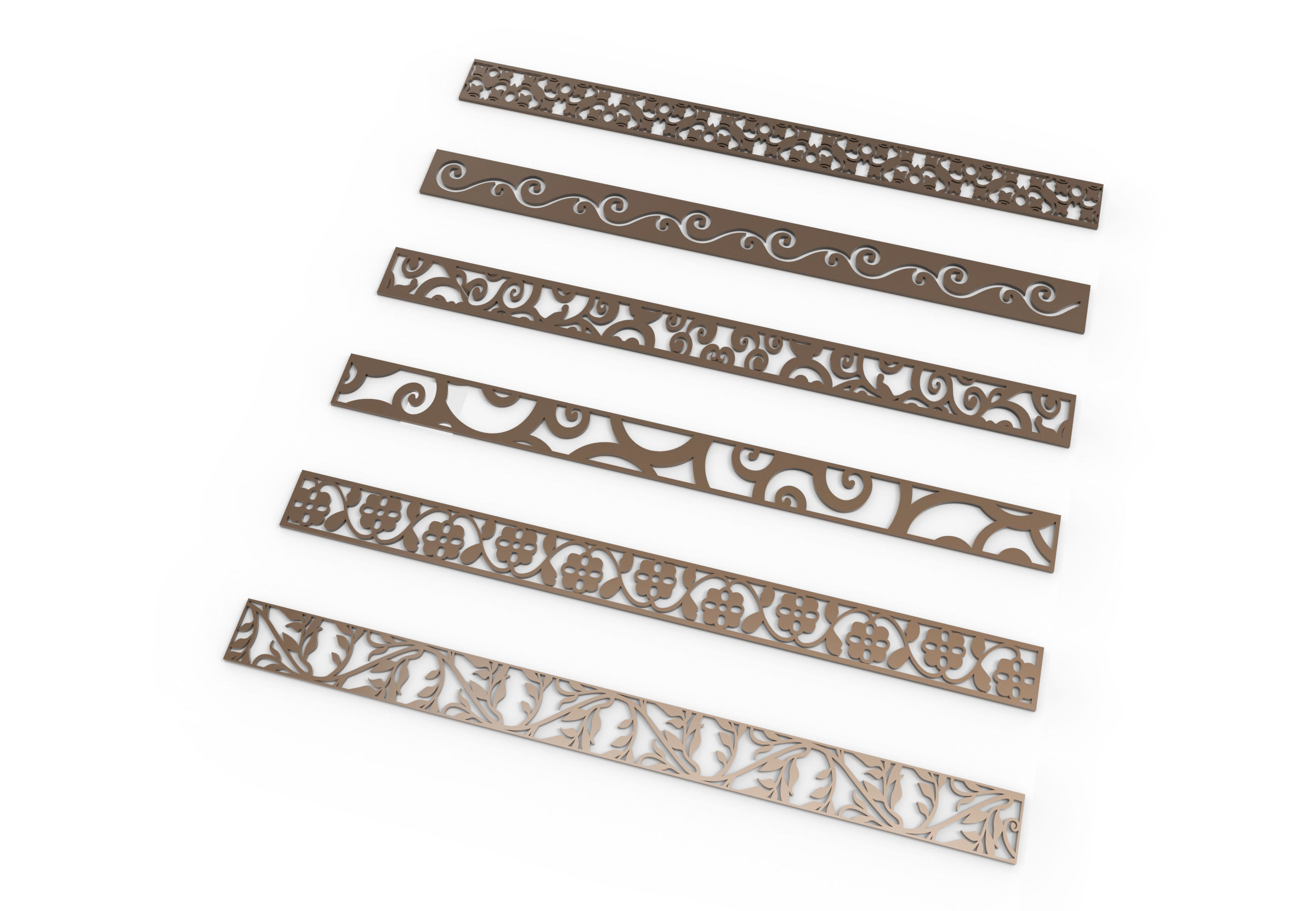 36 3D Decorative wall panels - screen SET 058 3D model_7