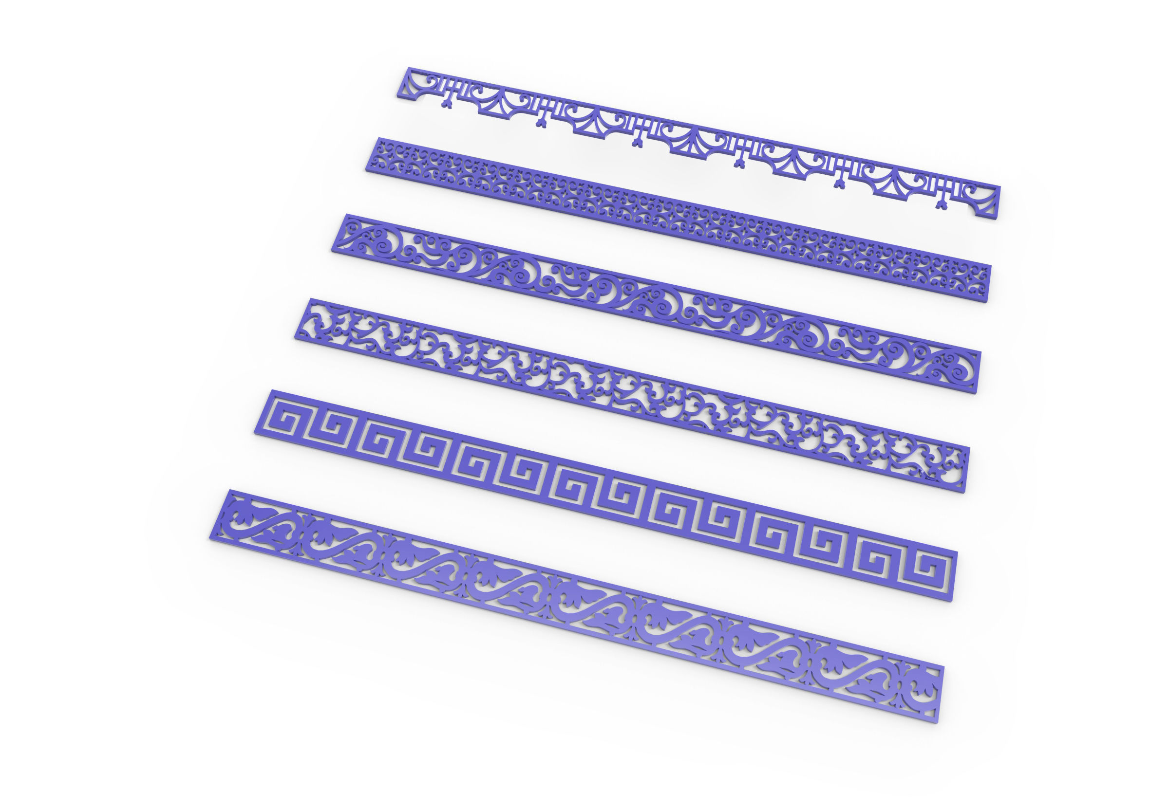 36 3D Decorative wall panels - screen SET 058 3D model_4