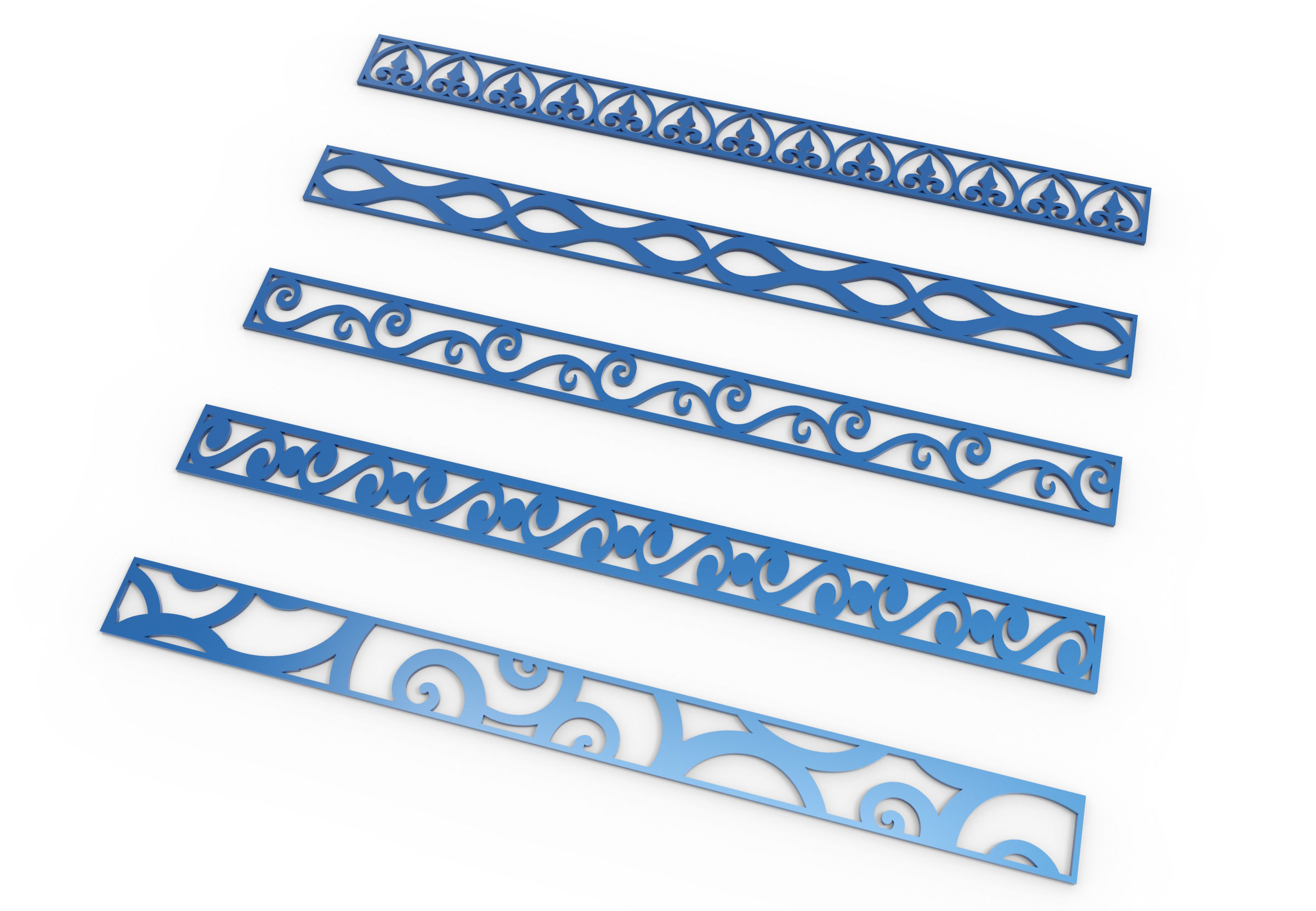 36 3D Decorative wall panels - screen SET 058 3D model_8