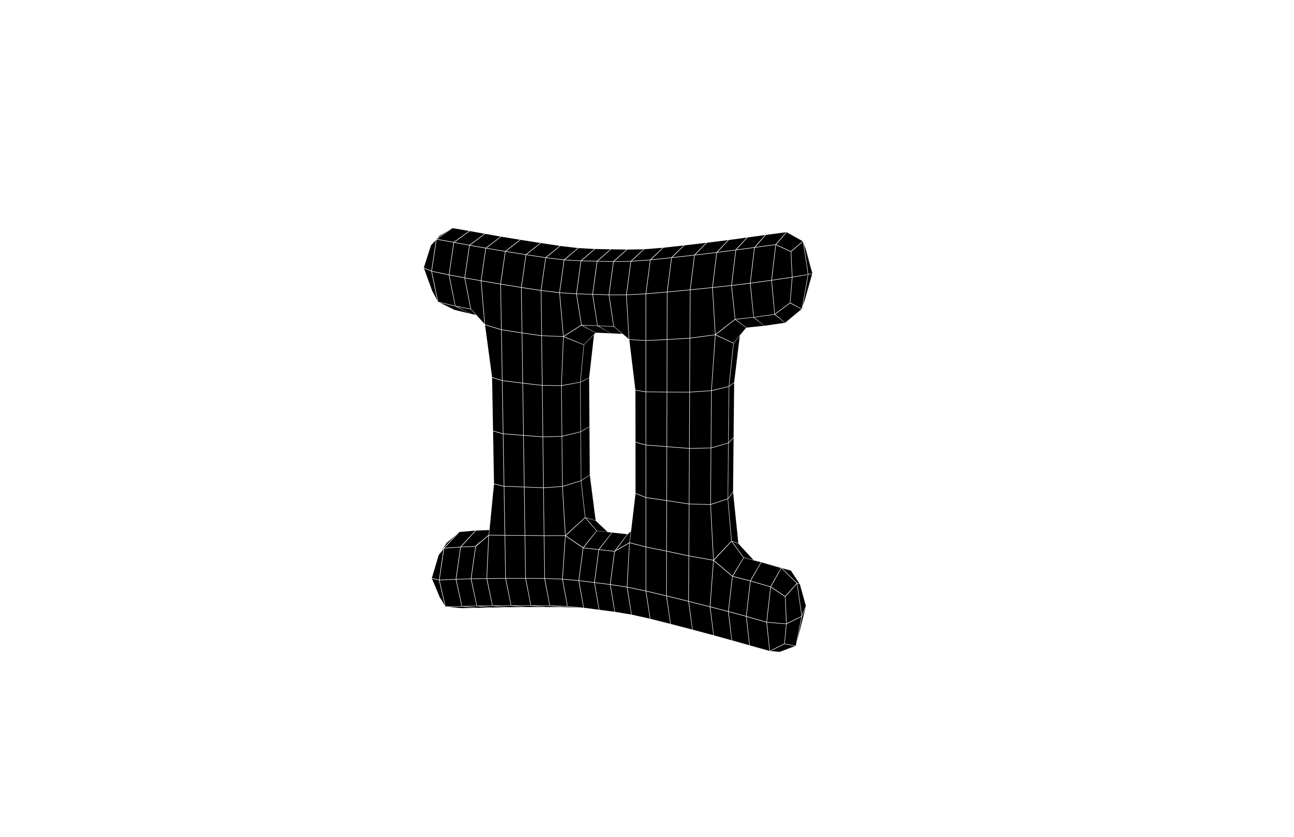 Gemini v2 007 Low-poly 3D model_7