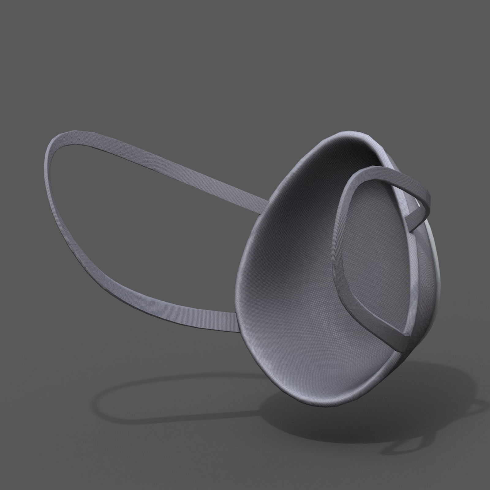 Gas mask respirator military combat protection  Low-poly 3D model_5