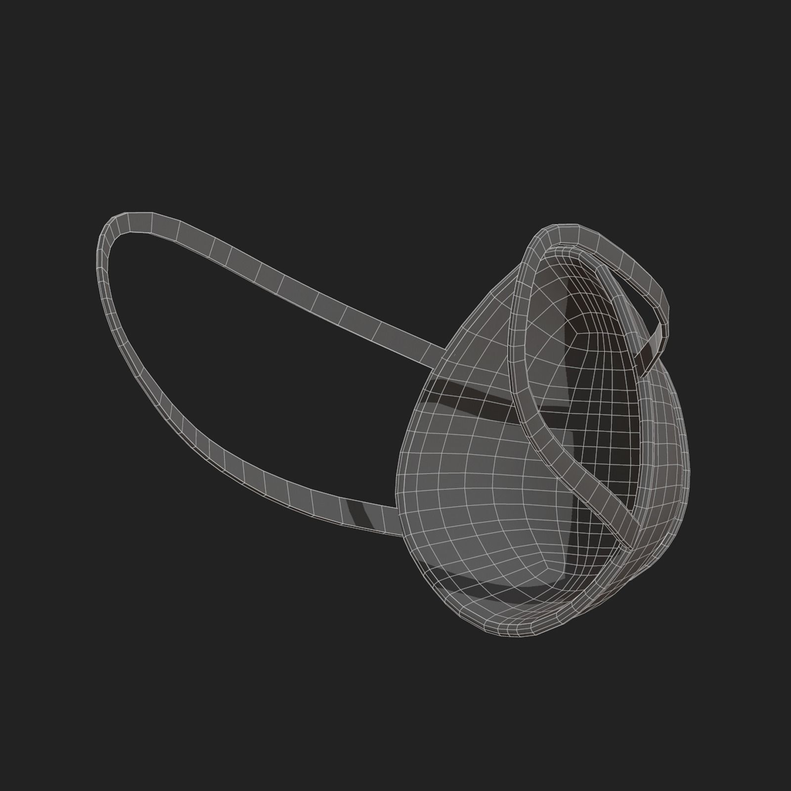 Gas mask respirator military combat protection  Low-poly 3D model_12