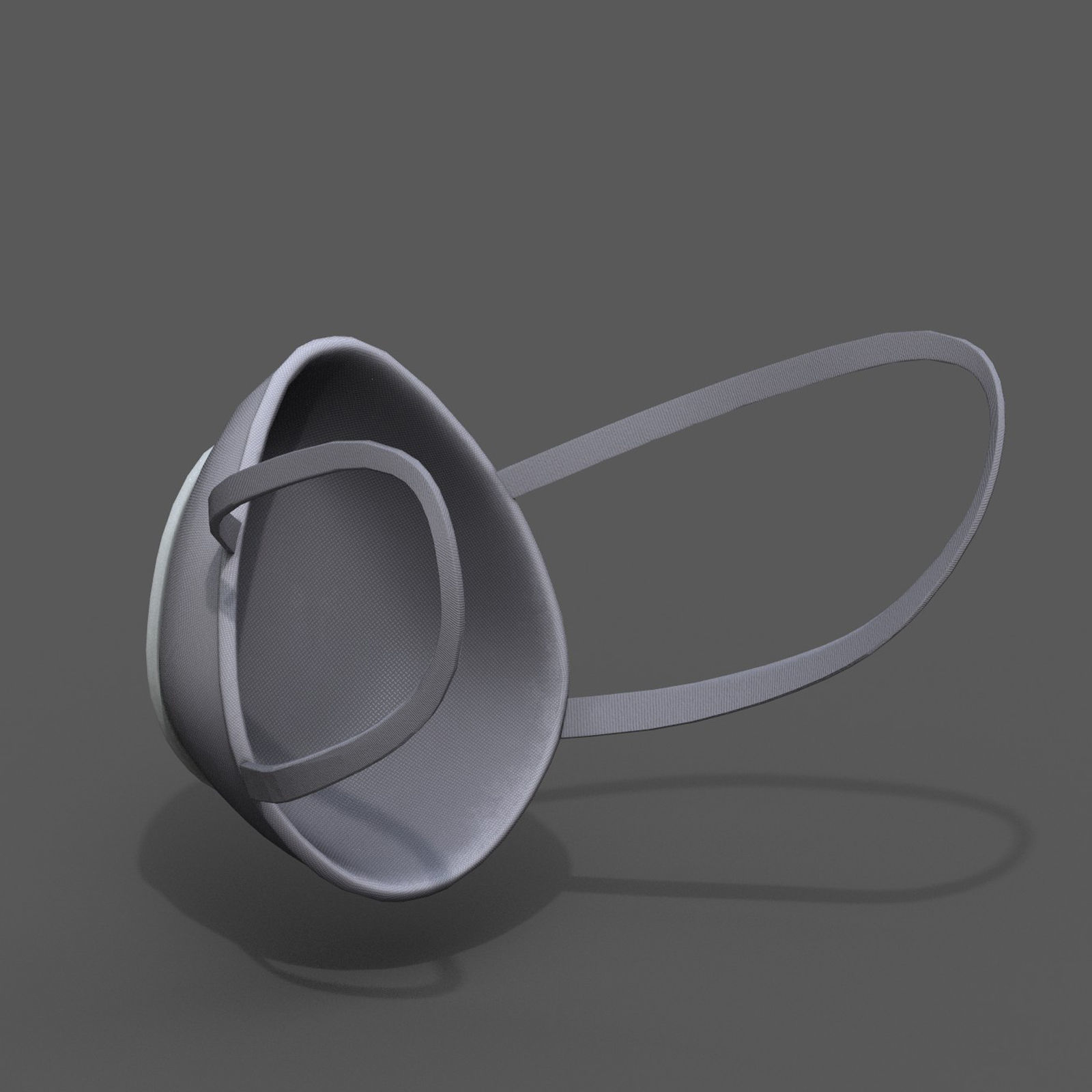 Gas mask respirator military combat protection  Low-poly 3D model_8