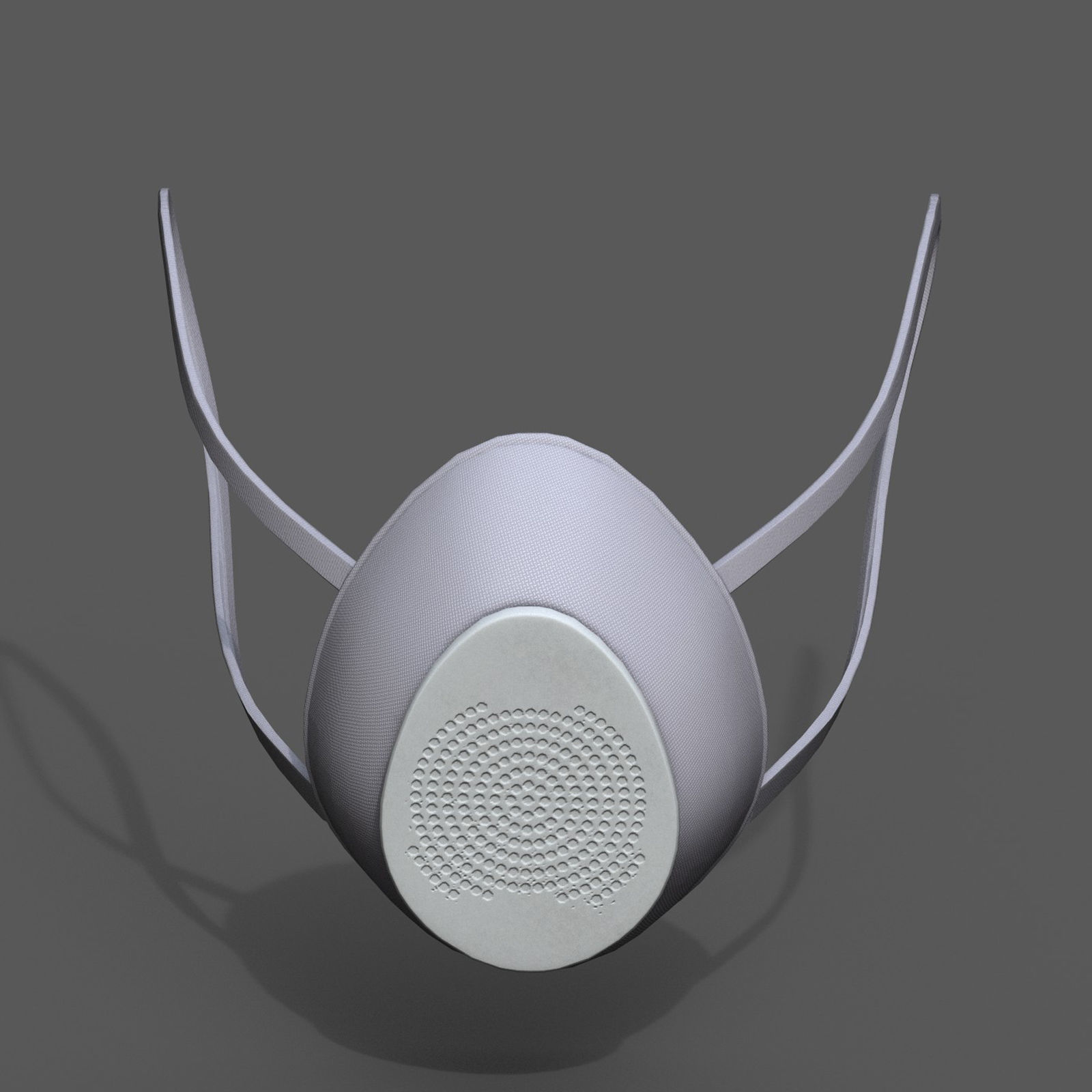 Gas mask respirator military combat protection  Low-poly 3D model_9