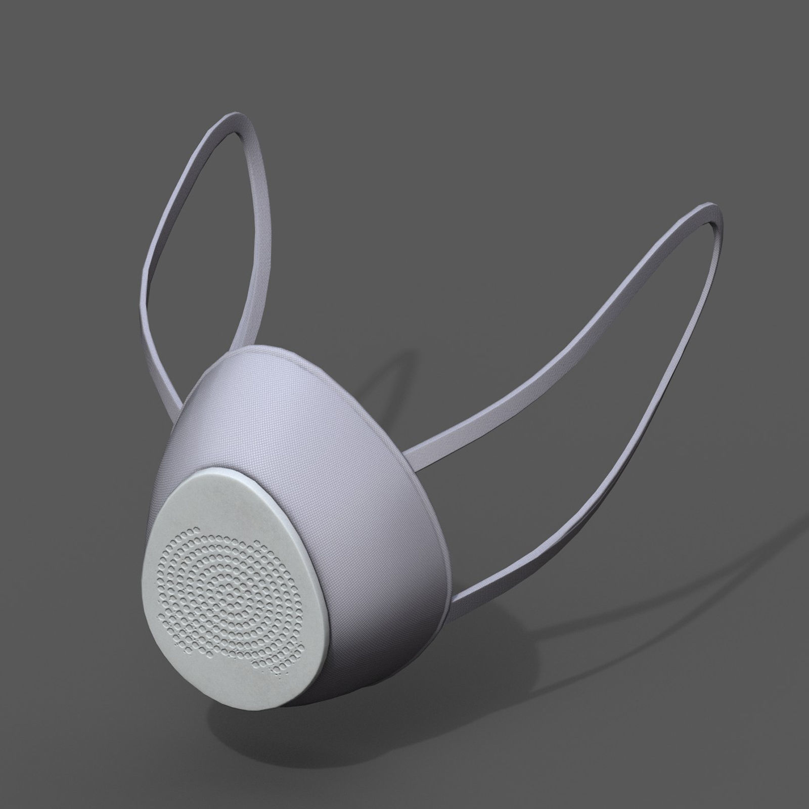 Gas mask respirator military combat protection  Low-poly 3D model_3