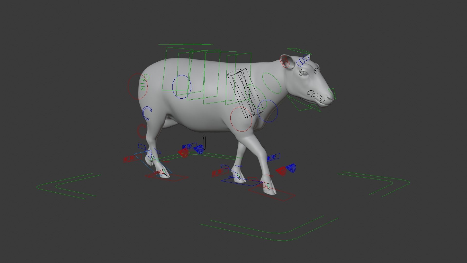 Sheep Animated 3D model_13