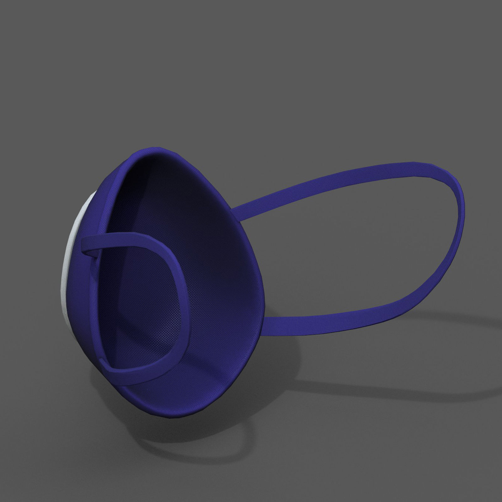 Gas mask respirator military combat protection  Low-poly 3D model_7