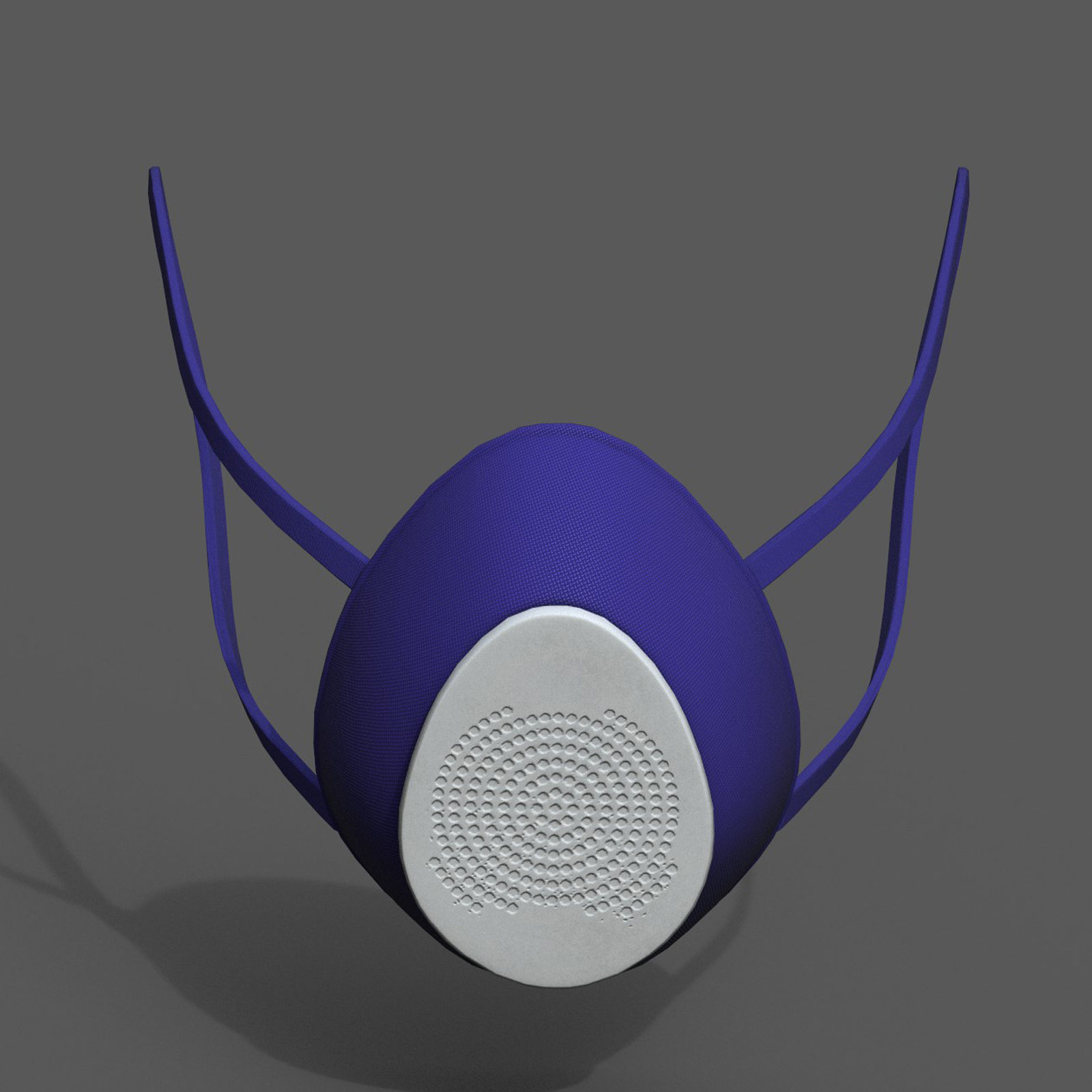 Gas mask respirator military combat protection  Low-poly 3D model_3