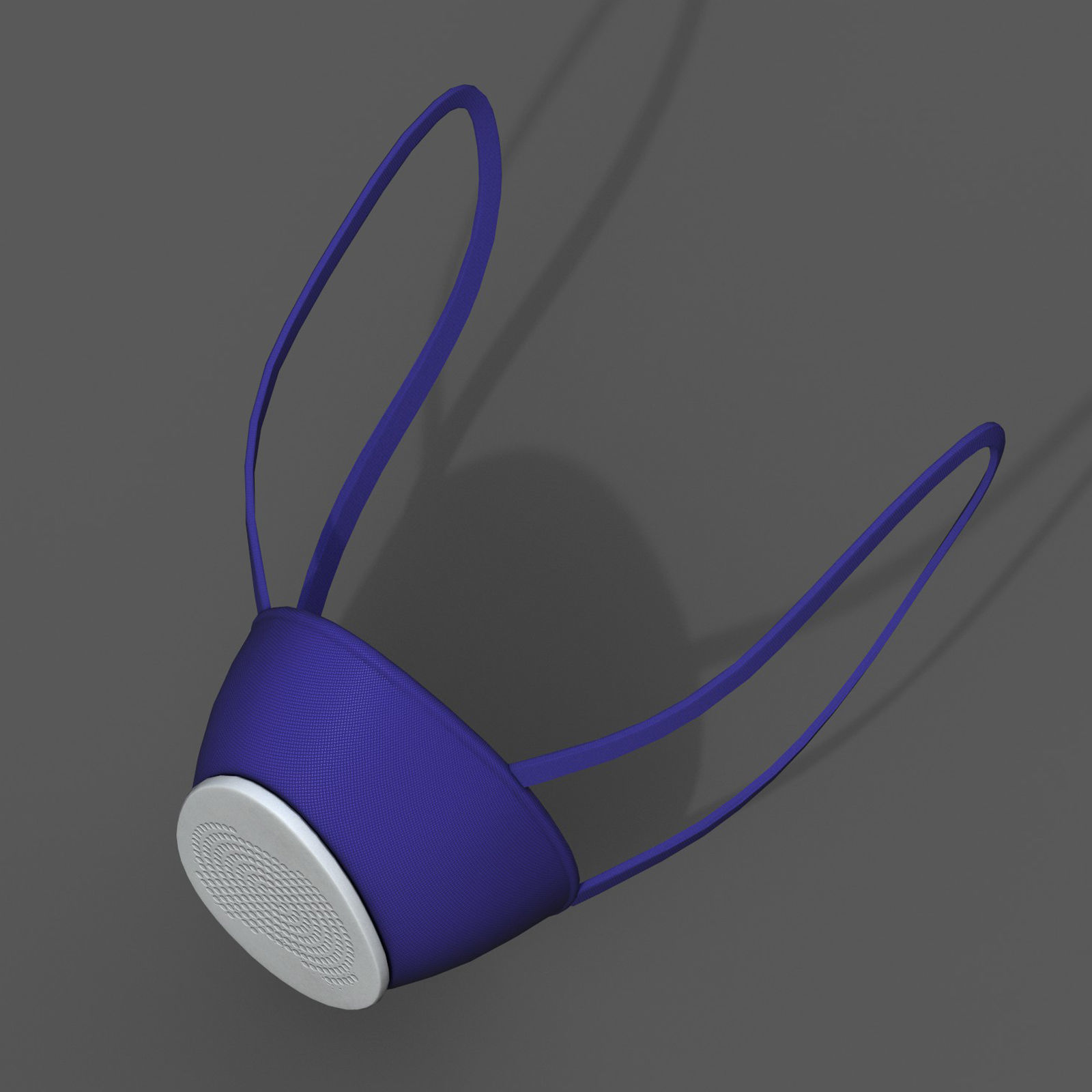 Gas mask respirator military combat protection  Low-poly 3D model_9