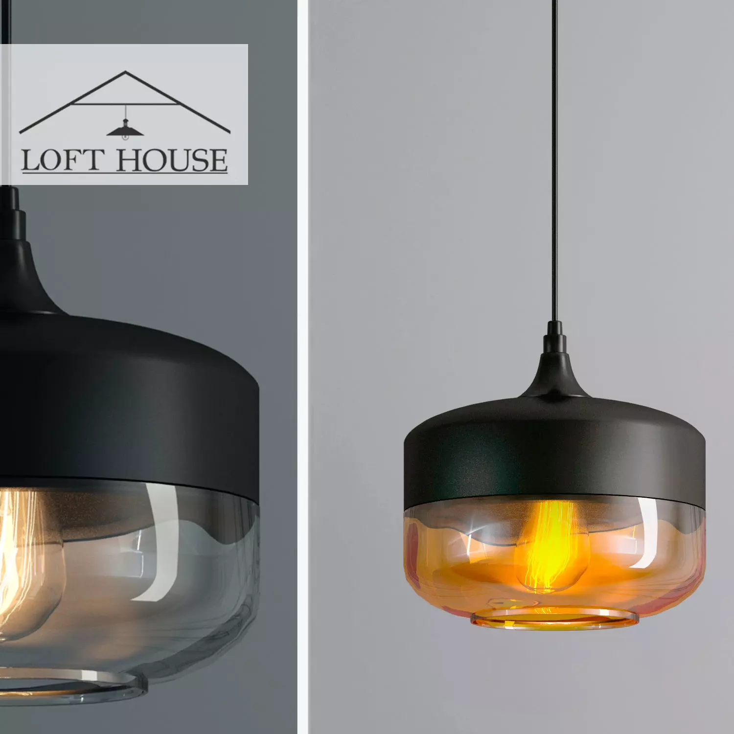 Hanging lamp LOFT HOUSE P-170 3D model_0