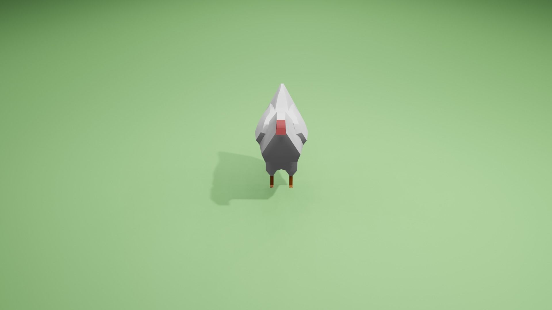Chicken 3D Model low-poly 3D model_1