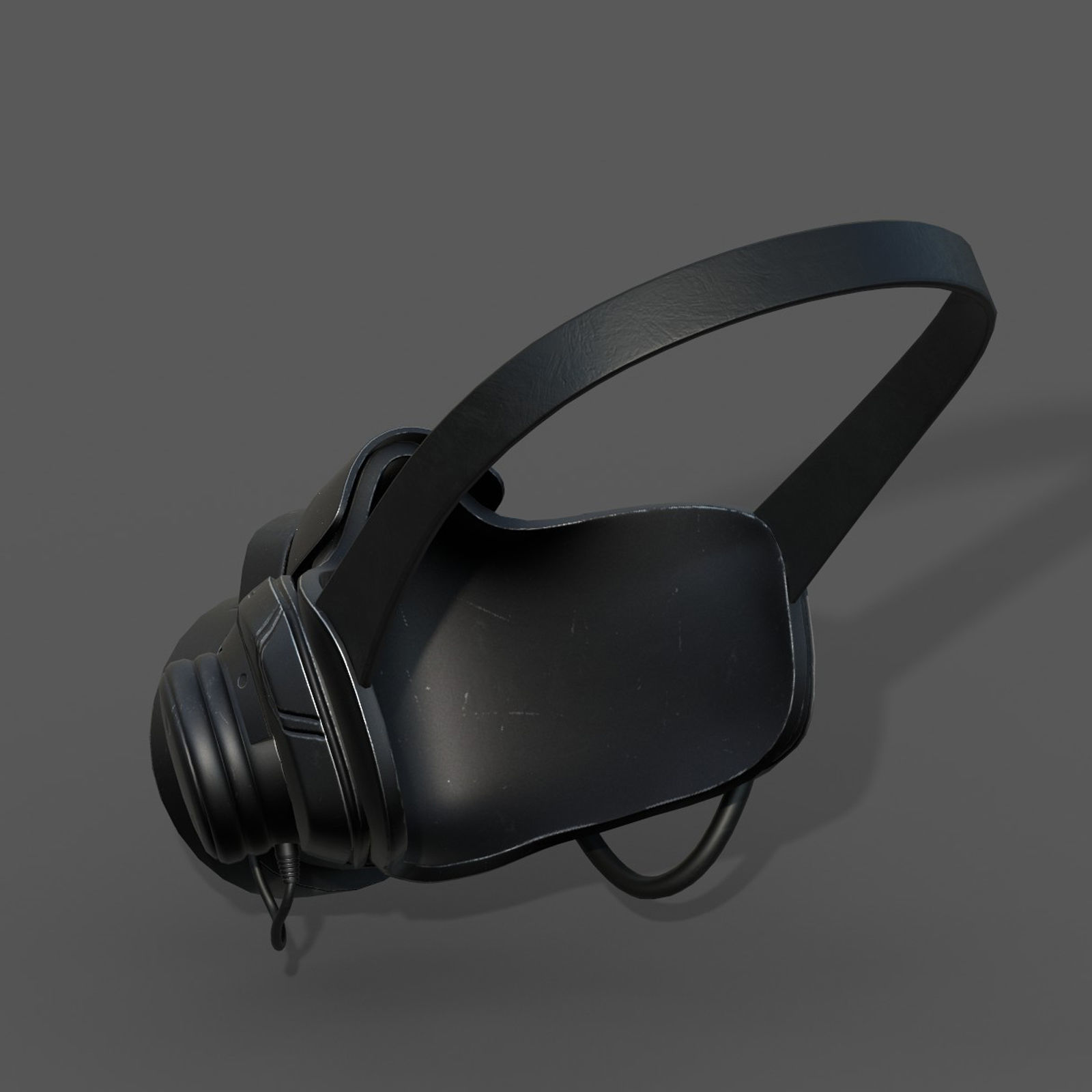 Gas mask scifi technology fantasy 3d model  Low-poly 3D model_9