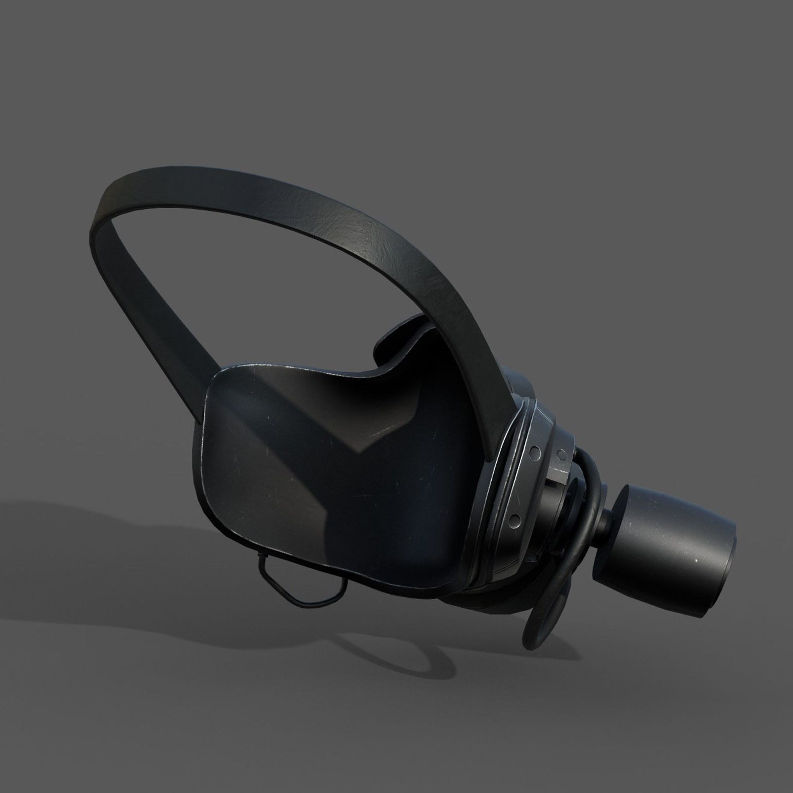 Gas mask scifi technology fantasy 3d model  Low-poly 3D model_8