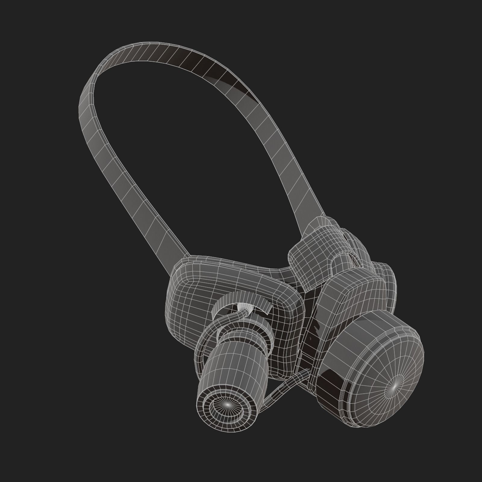 Gas mask scifi technology fantasy 3d model  Low-poly 3D model_12