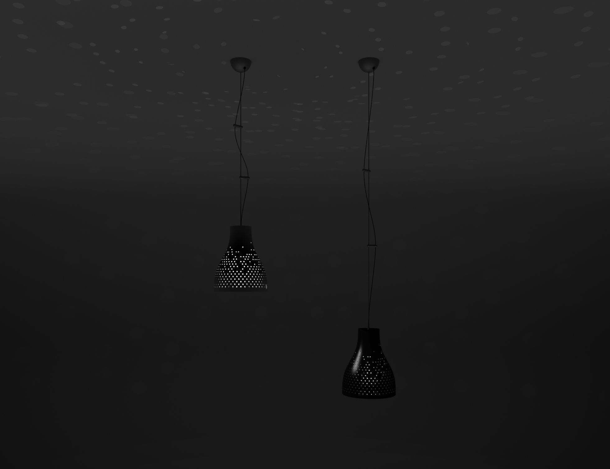 Minimal Metal Ceiling Lamp 3D model_5