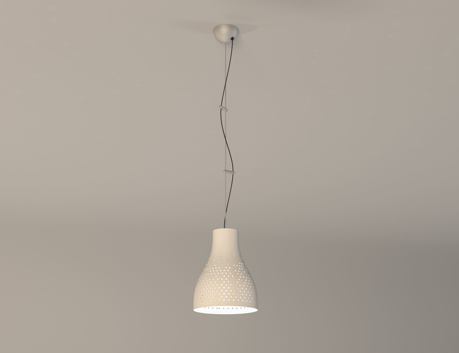Minimal Metal Ceiling Lamp 3D model_1
