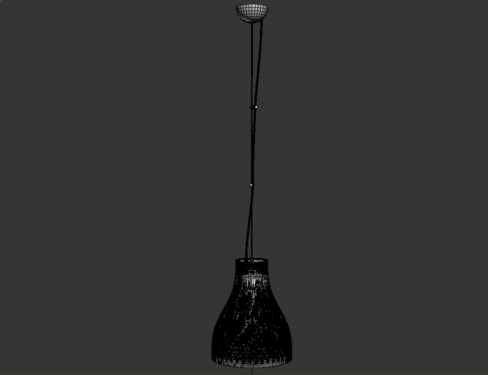 Minimal Metal Ceiling Lamp 3D model_8