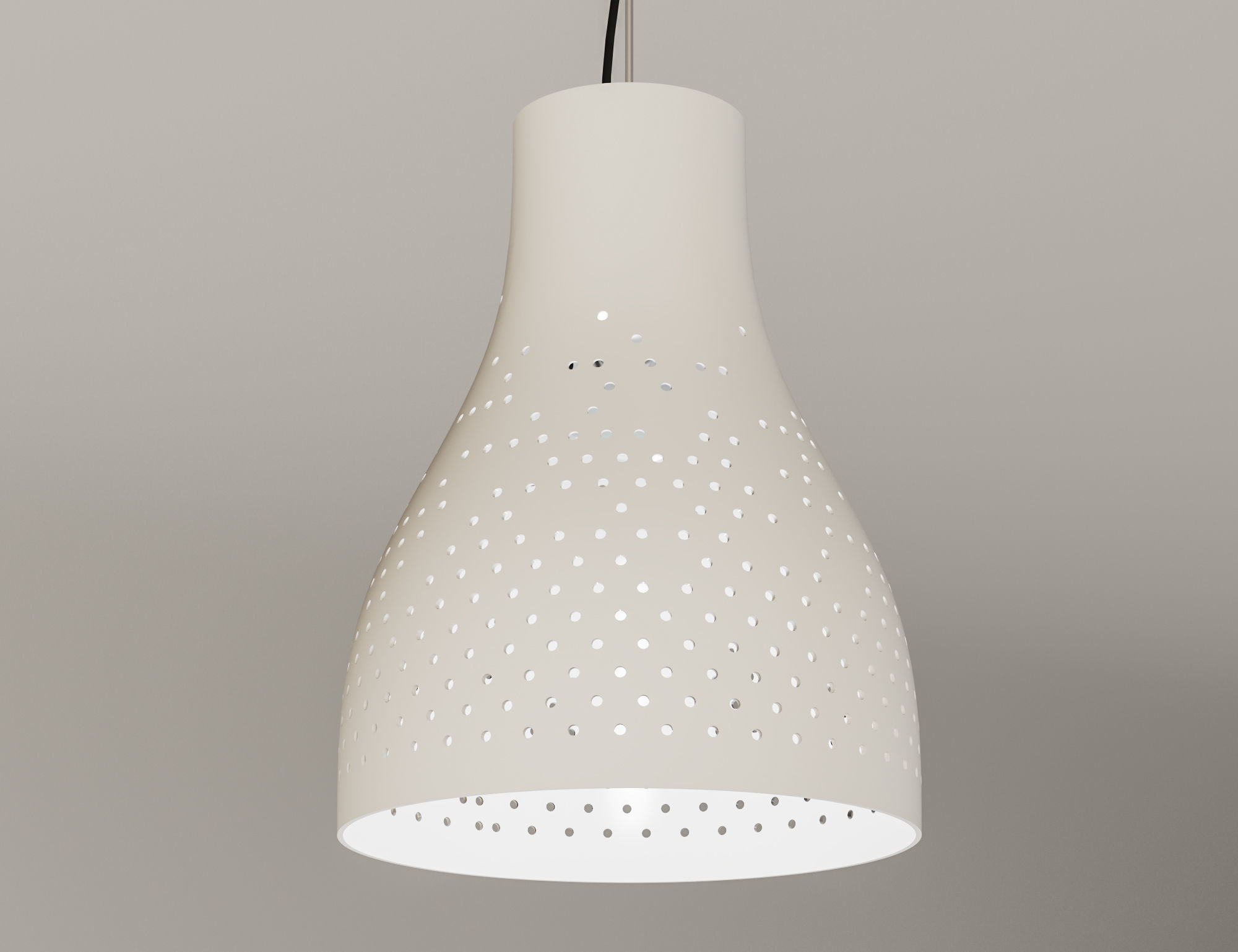 Minimal Metal Ceiling Lamp 3D model_6