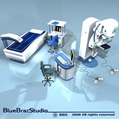 medical collection x ray machine in bluebra studio 3D model