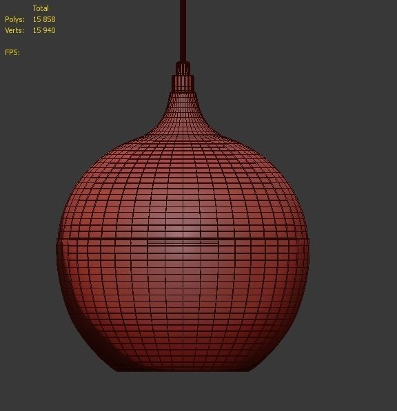Hanging lamp LOFT HOUSE P-171 3D model_4