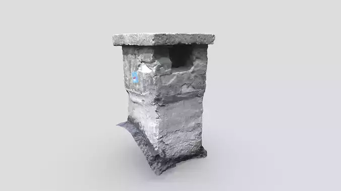 Chimney stone mailbox