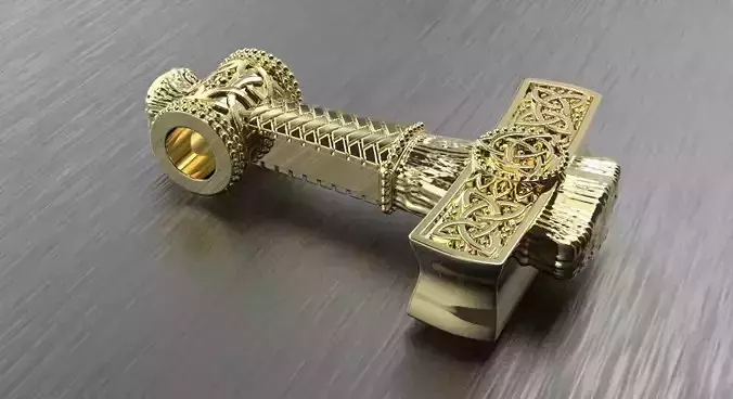 Old West Norse Mjolnir Thors Hummer 3D print model