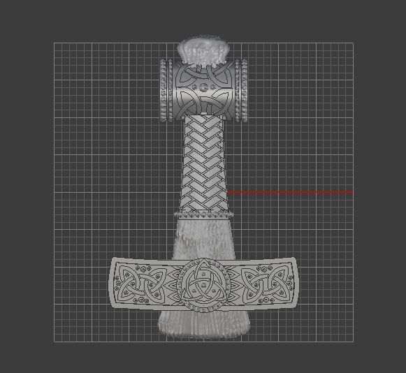 Old West Norse Mjolnir Thors Hummer 3D print model_6
