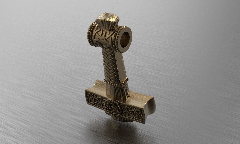 Old West Norse Mjolnir Thors Hummer 3D print model_11
