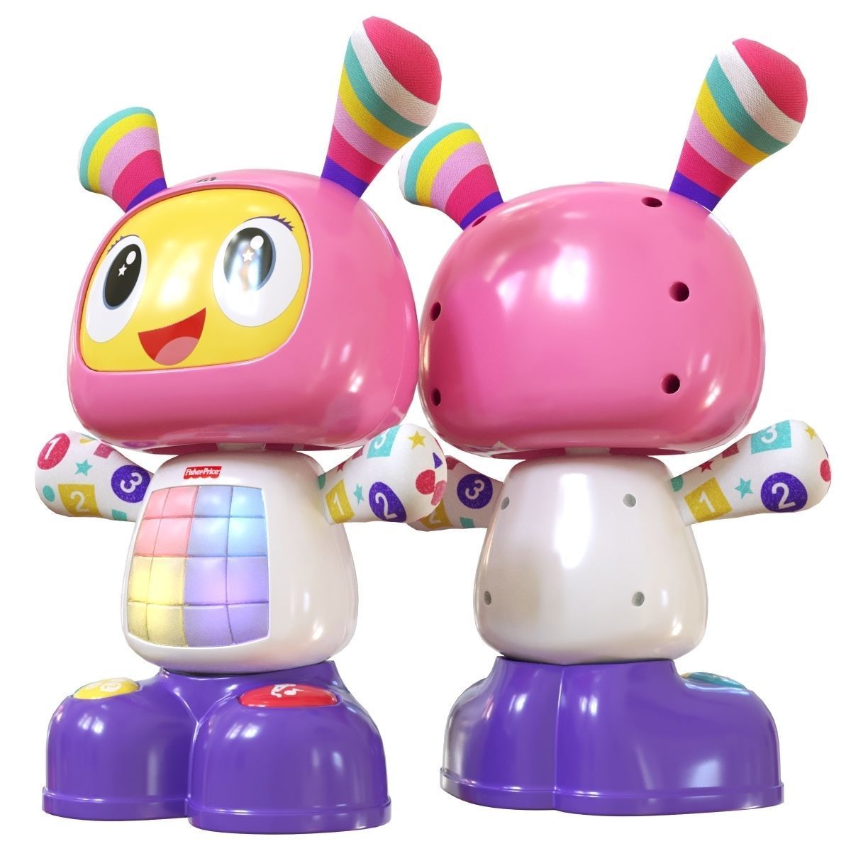 Fisher-Price Bibo and Bibel Free 3D model_1