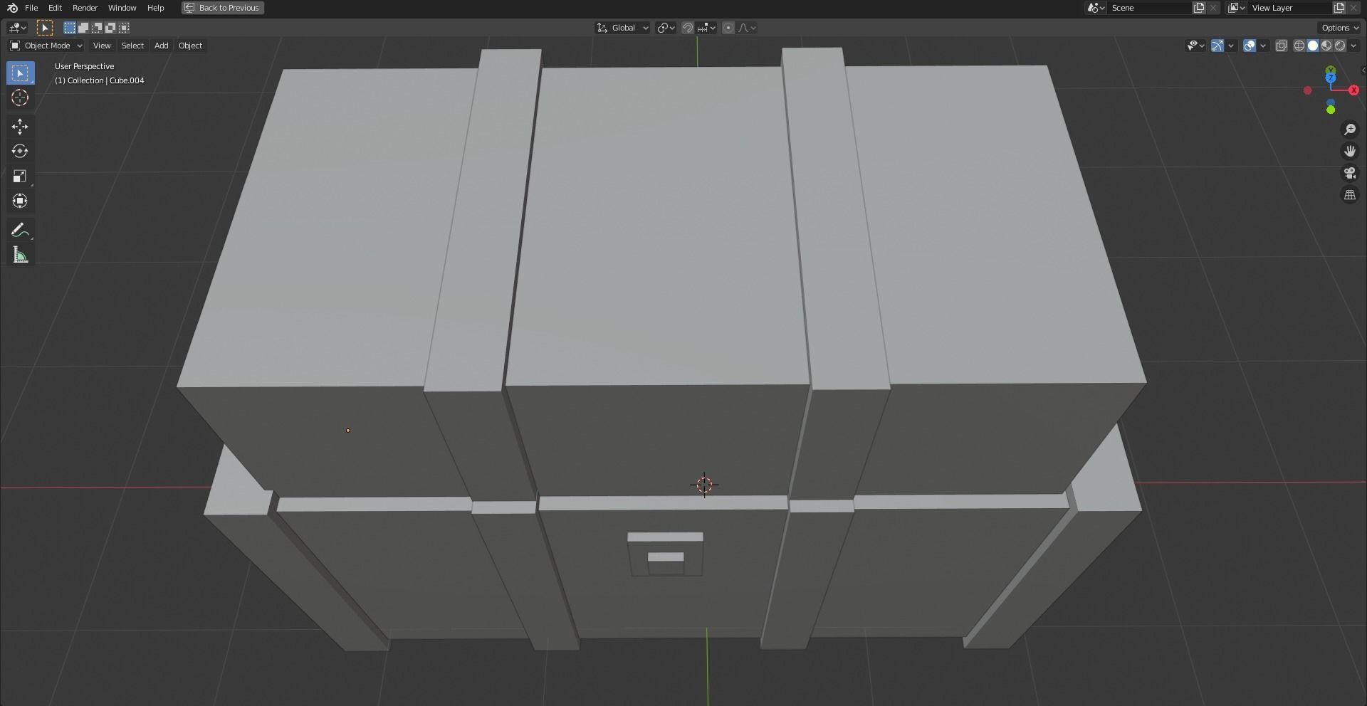 Simple Chest Model 3D model_7