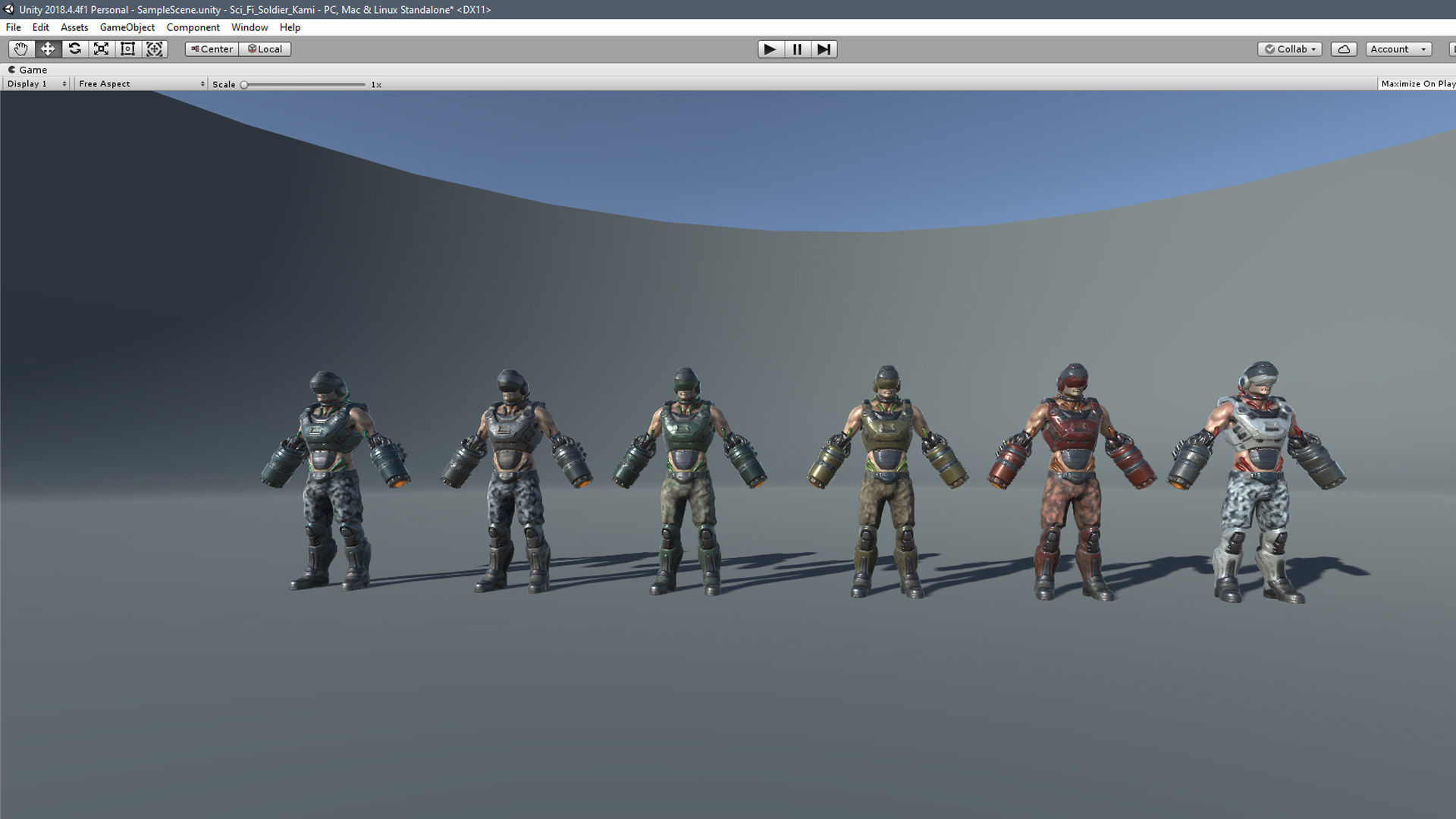 Sci Fi Soldier kamikaze Low-poly 3D model_15