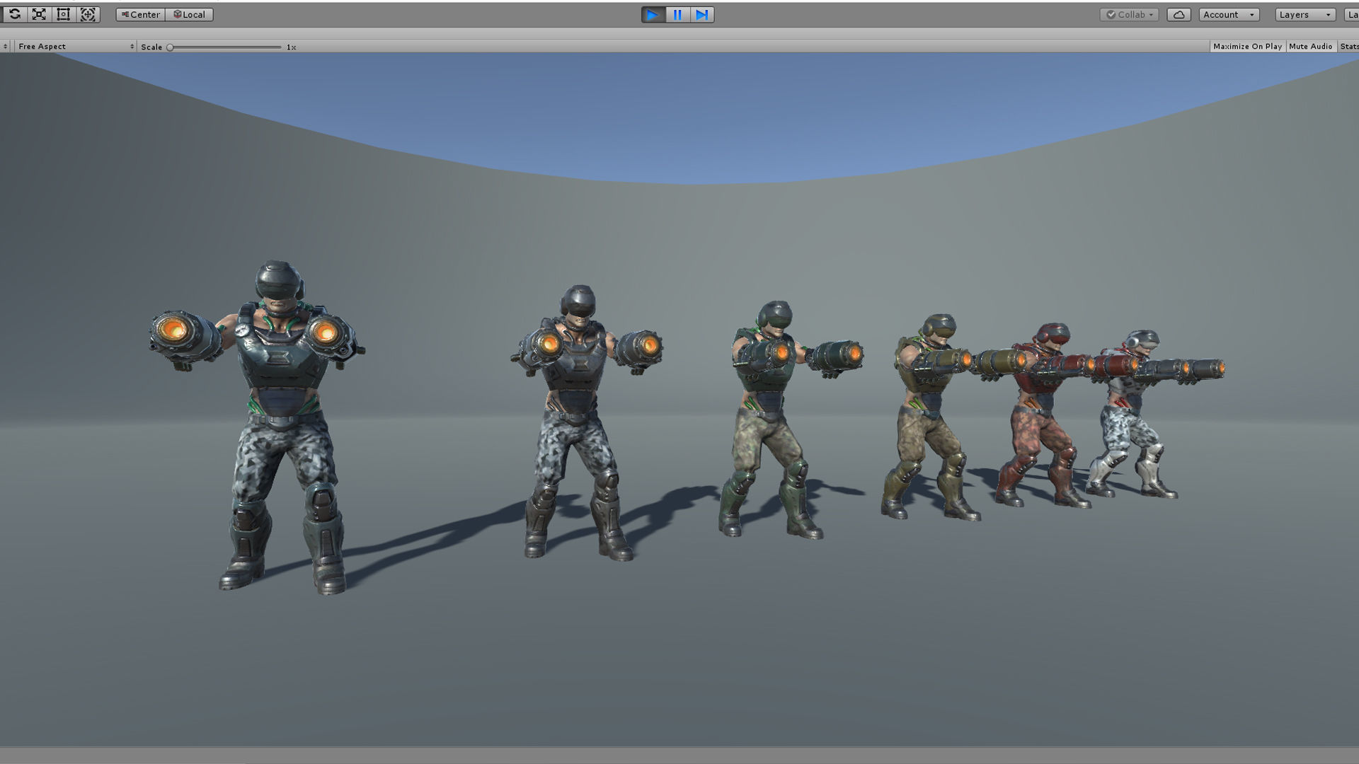 Sci Fi Soldier kamikaze Low-poly 3D model_16