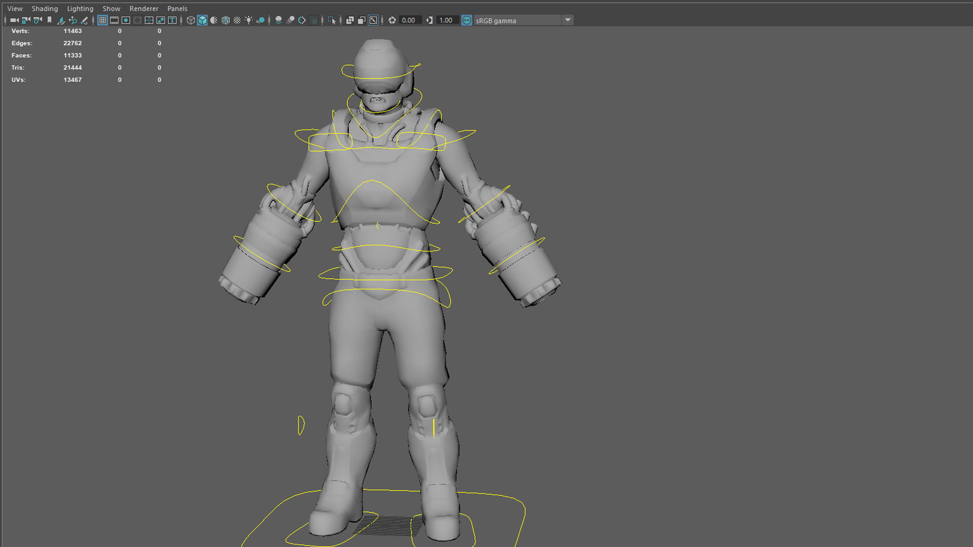 Sci Fi Soldier kamikaze Low-poly 3D model_17