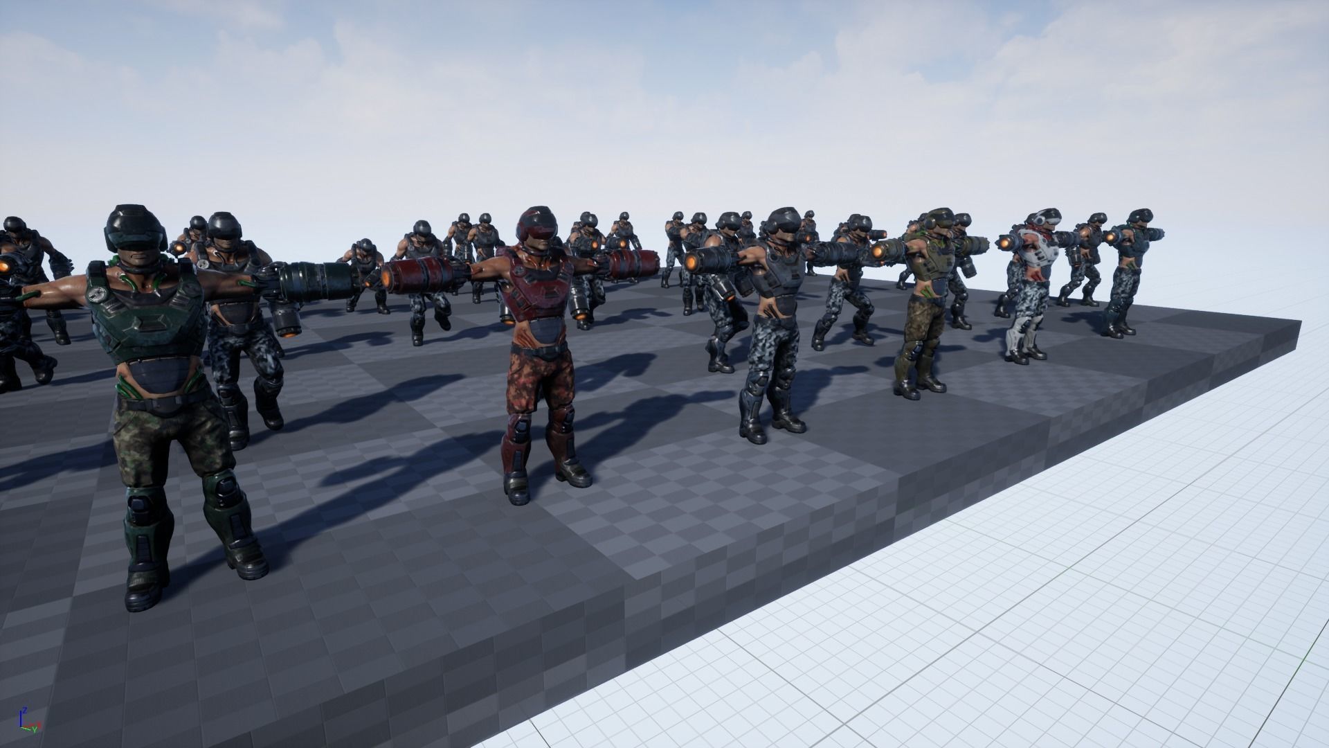 Sci Fi Soldier kamikaze Low-poly 3D model_12