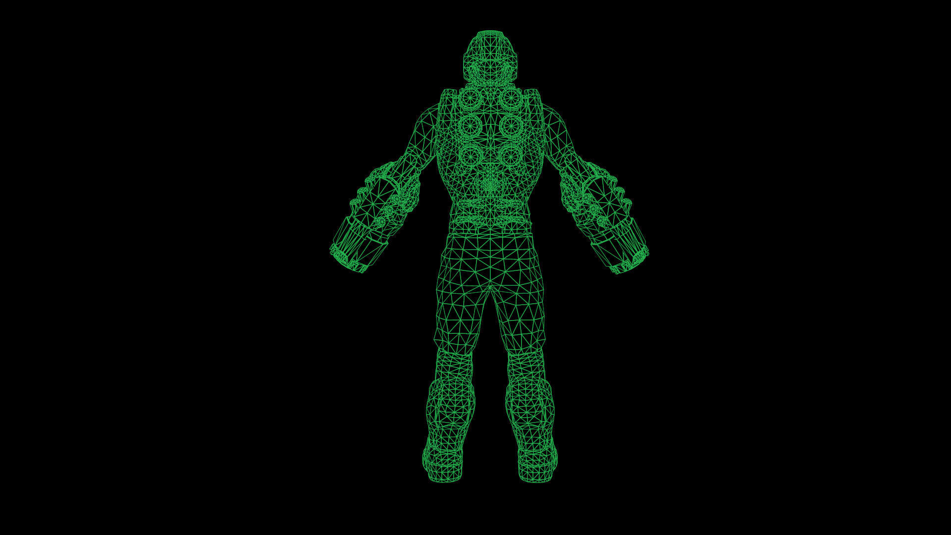 Sci Fi Soldier kamikaze Low-poly 3D model_10