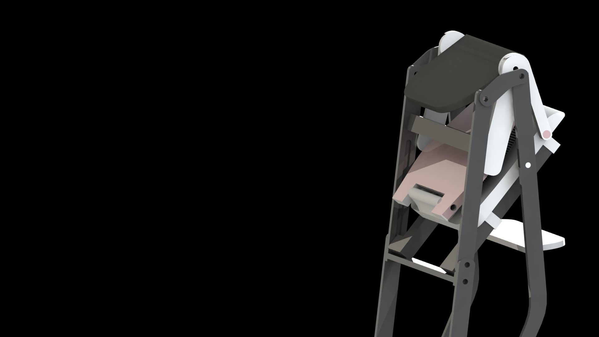 baby chair  3D print model_4