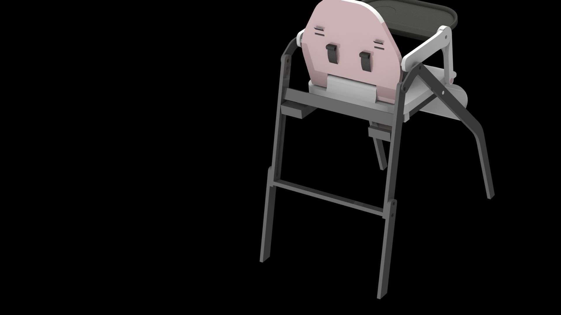 baby chair  3D print model_7