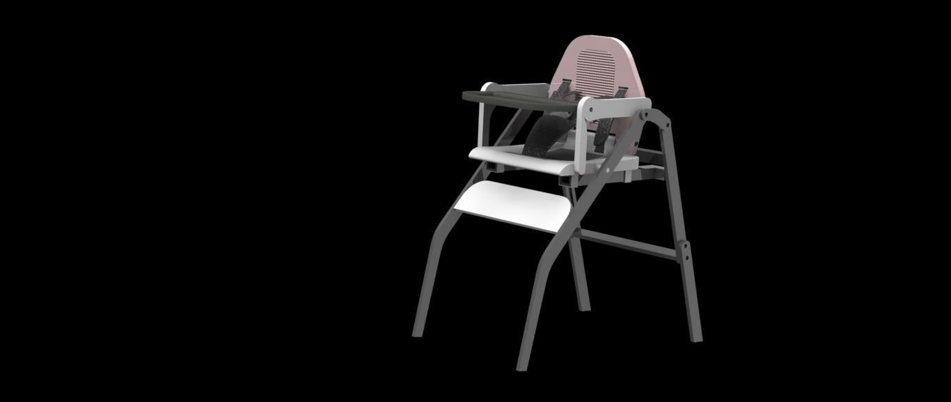 baby chair  3D print model_2