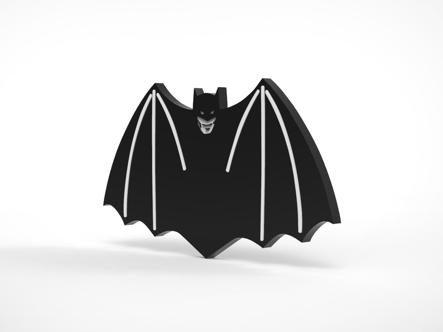 1940 Batman Chest Logo Symbol Emblem  3D print model_1