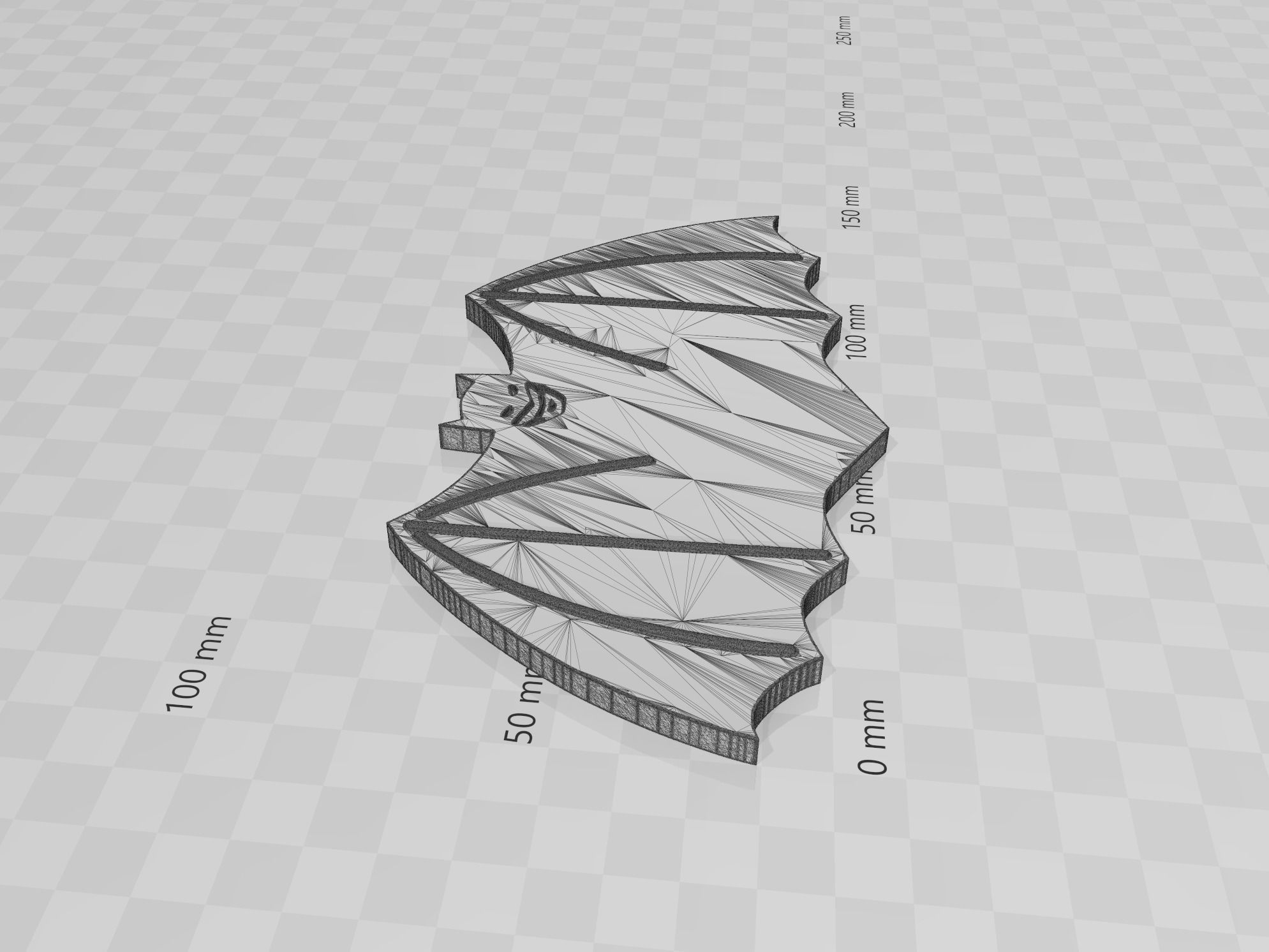 1940 Batman Chest Logo Symbol Emblem  3D print model_6