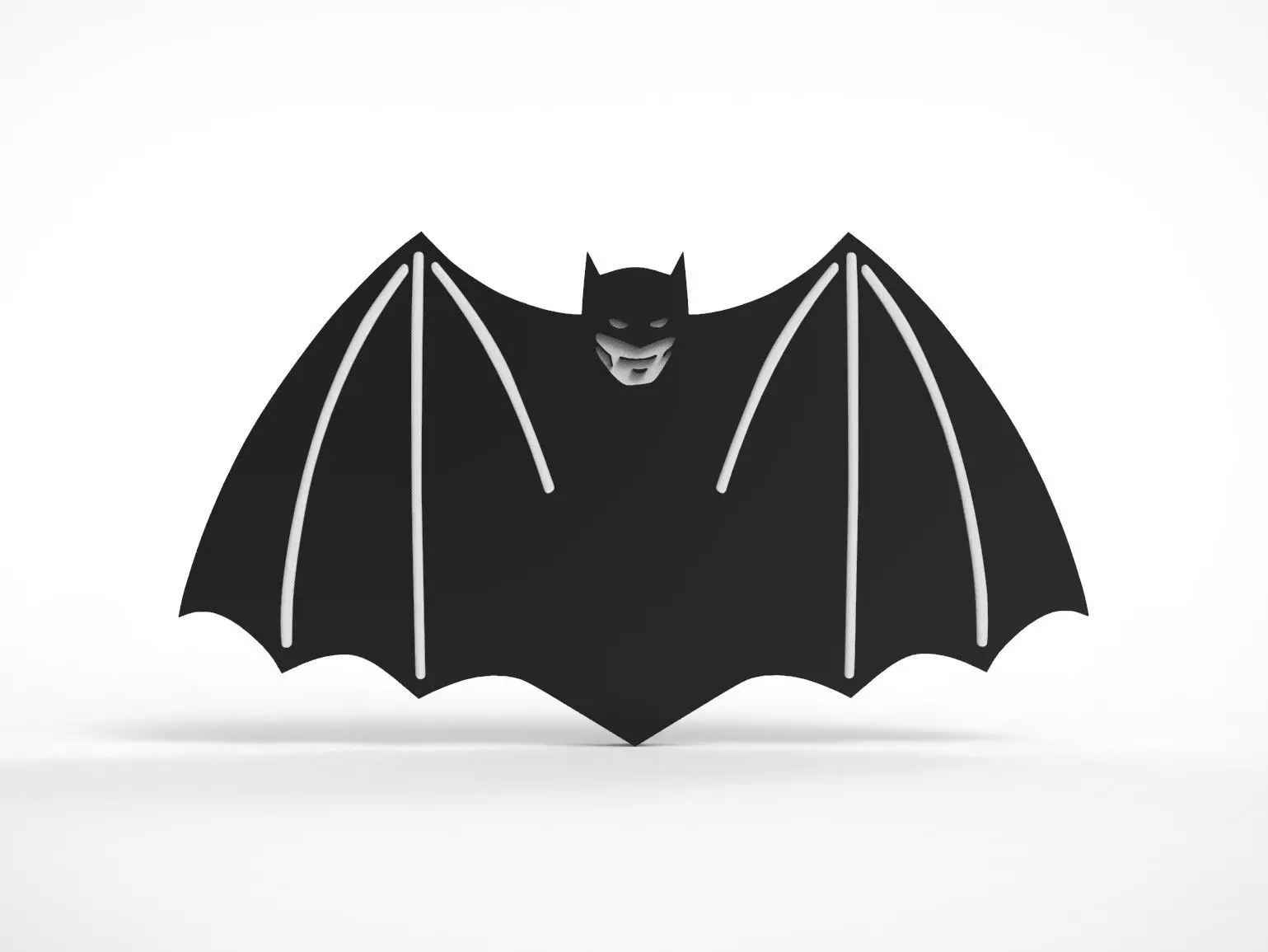 1940 Batman Chest Logo Symbol Emblem  3D print model_0