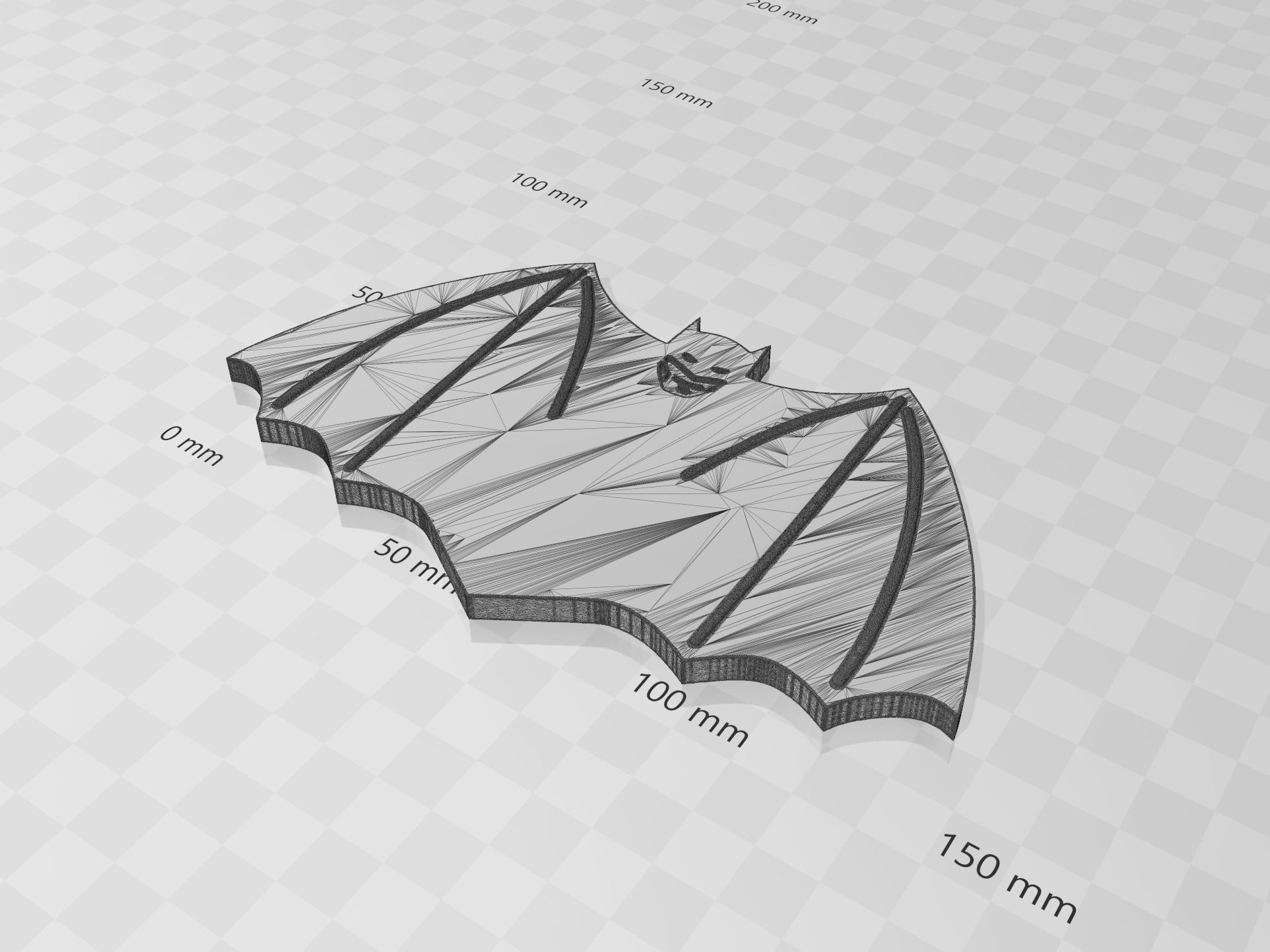 1940 Batman Chest Logo Symbol Emblem  3D print model_5