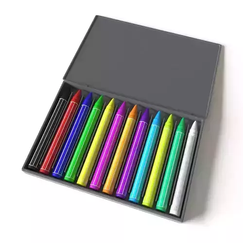 Pastel color box 3D model