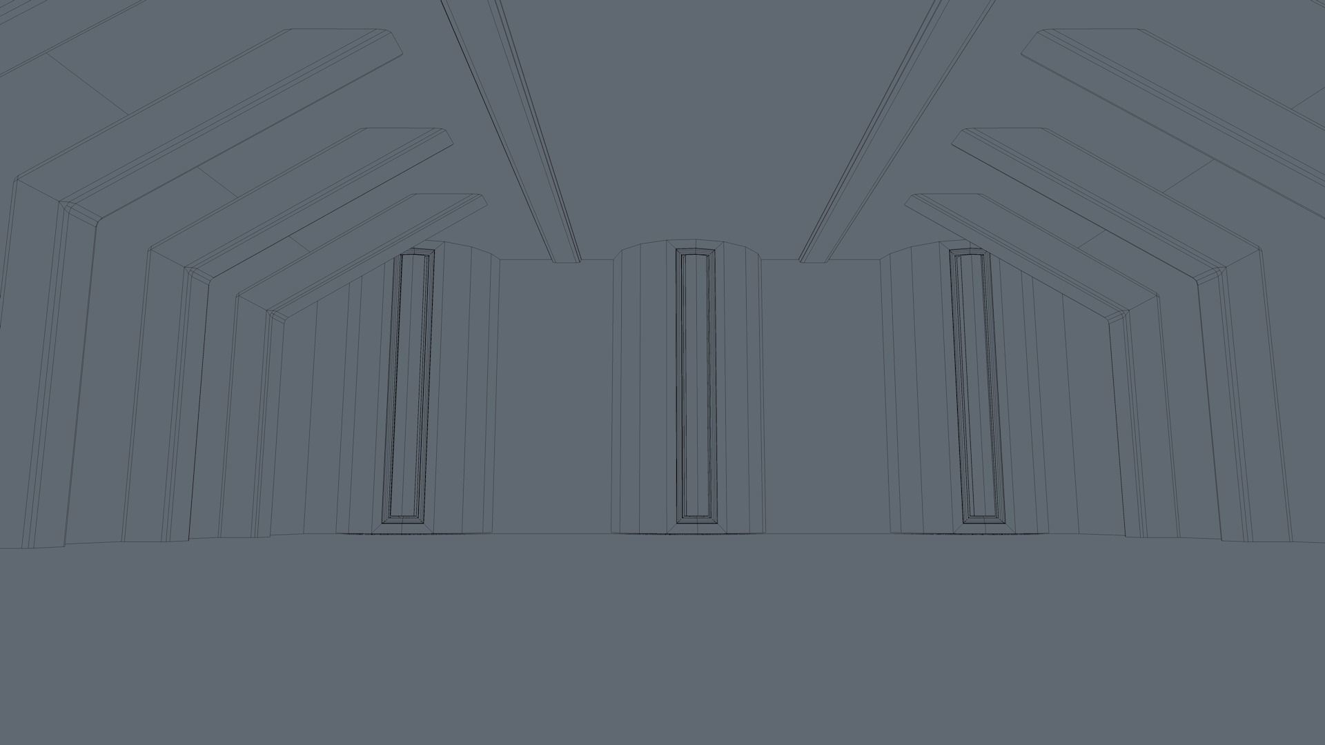 Sci Fi Room Low-poly 3D model_9