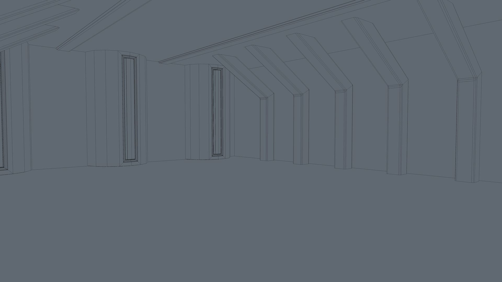 Sci Fi Room Low-poly 3D model_8