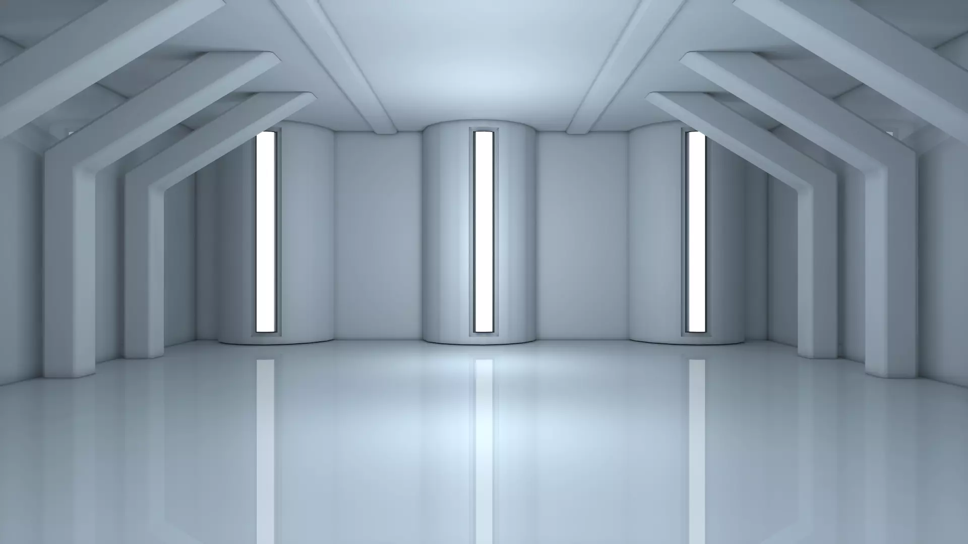 Sci Fi Room Low-poly 3D model_0