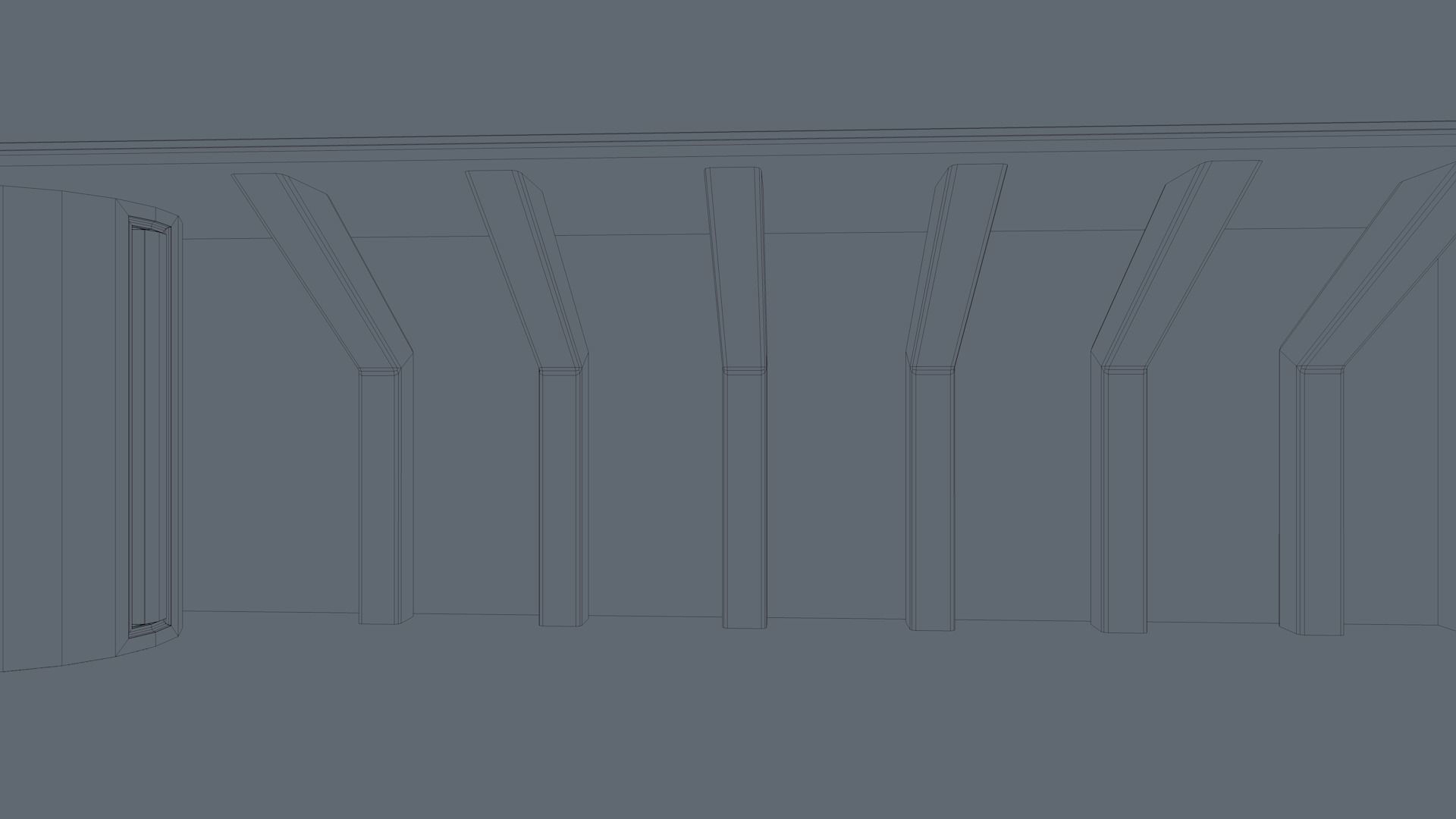 Sci Fi Room Low-poly 3D model_11