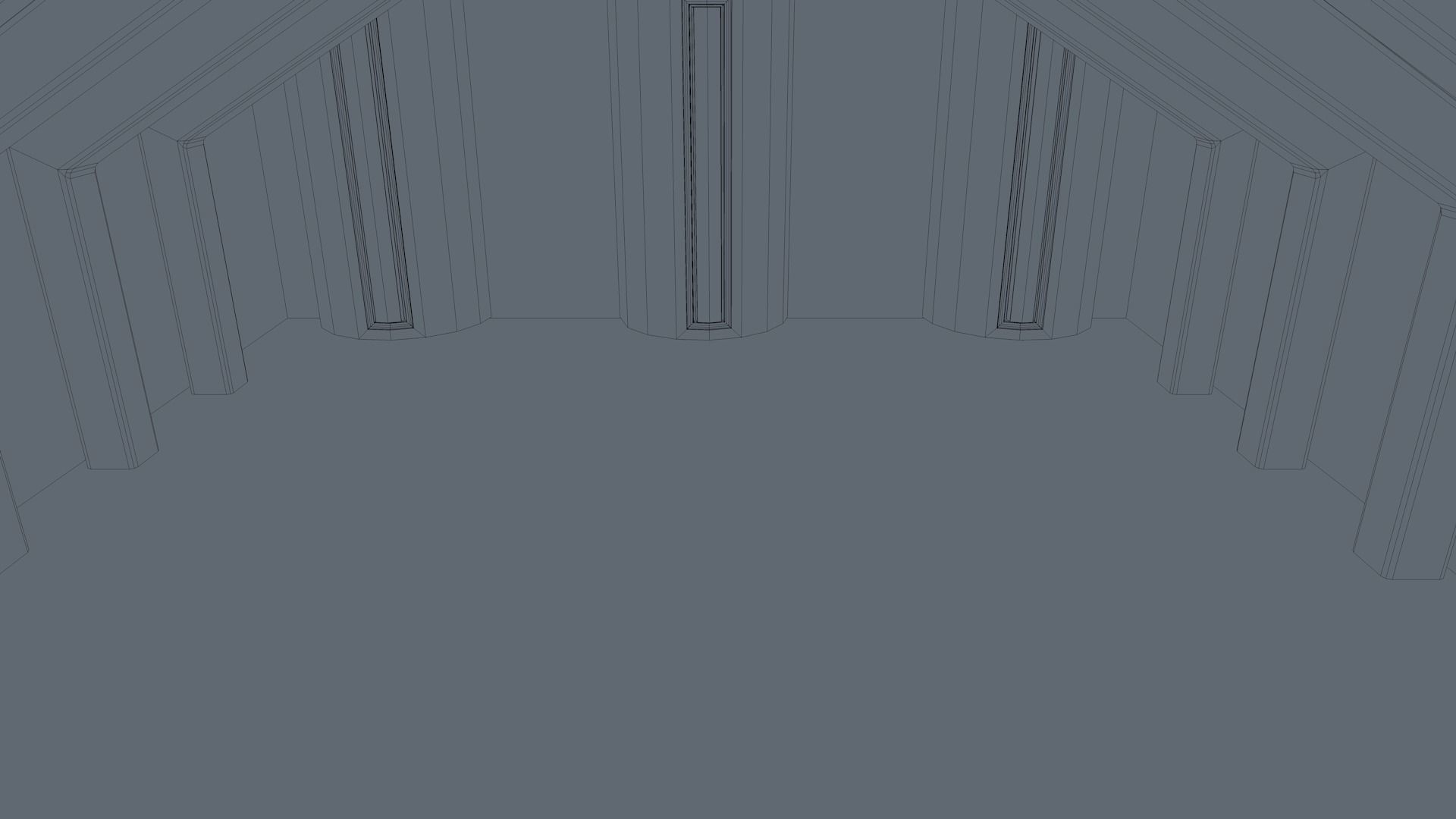 Sci Fi Room Low-poly 3D model_7